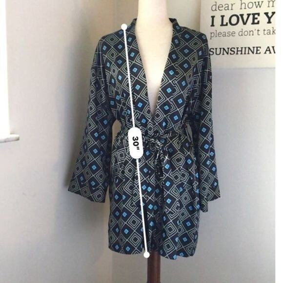 Vintage Victoria's Secret Geometric Robe - Picture 3 of 6